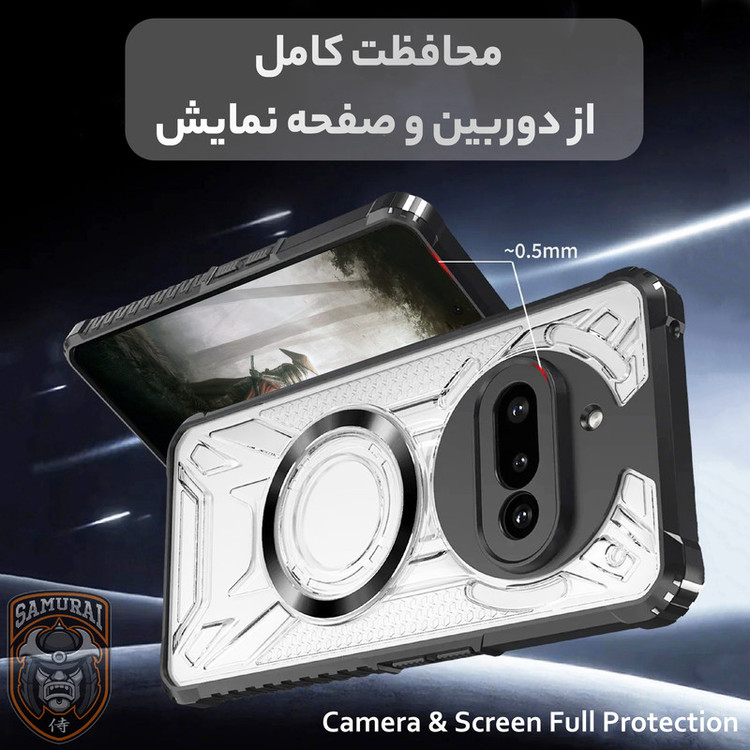 کاور سامورایی مدل Shocksafe مناسب برای گوشی موبایل ناتینگ Phone 3a