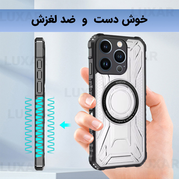 کاور لوکسار مدل 16promax _Luxmag مناسب برای گوشی موبایل اپل iPhone 16 Pro Max