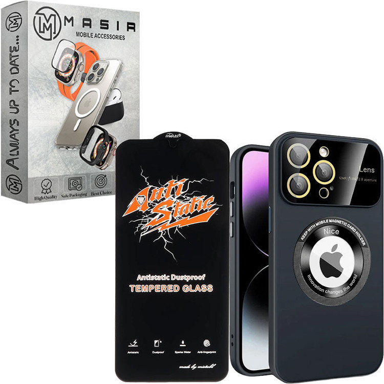 کاور مسیر مدل LUXRY1 Magnetic مناسب برای گوشی موبایل اپل iPhone 14 Pro Max به همراه محافظ صفحه نمایش