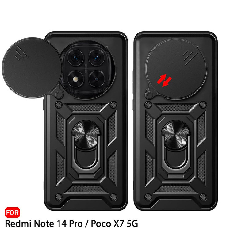 کاور اسپارتان مدل Defender Armor مناسب برای گوشی موبایل شیائومی Redmi Note 14 Pro Plus به همراه بندآویز و پاپ سوکت