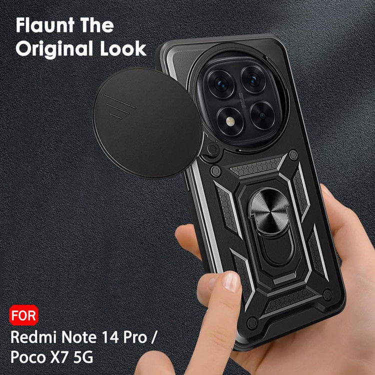 کاور اسپارتان مدل Defender Armor مناسب برای گوشی موبایل شیائومی Redmi Note 14 Pro Plus به همراه بندآویز و پاپ سوکت