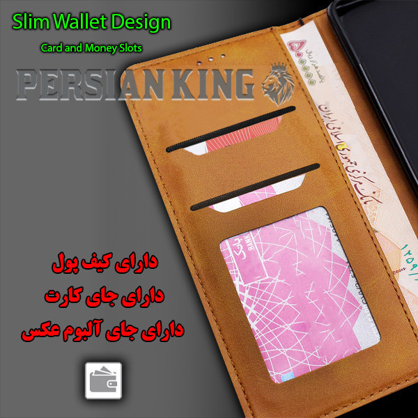 کیف کلاسوری پرشین کینگ مدل MGC21 مناسب برای گوشی موبایل شیائومی Mi 12T / 12T Pro