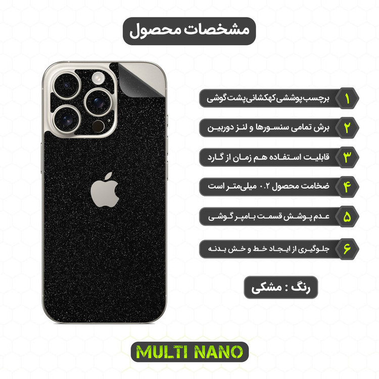برچسب پوششی مولتی نانو مدل X-F1G مناسب برای گوشی موبایل اپل iPhone 16 Pro Max