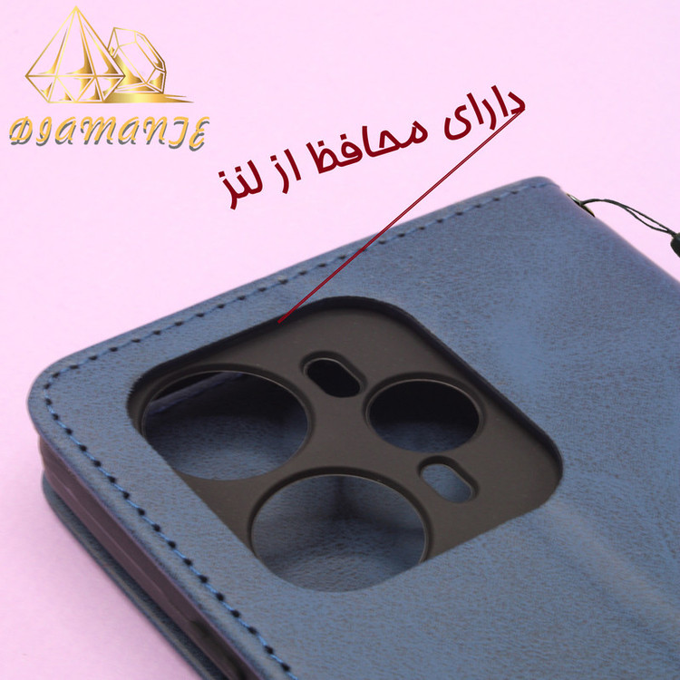 کیف کلاسوری دیامانته مدل Bandaviz Rd مناسب برای گوشی موبایل شیائومی Redmi Note 14 Pro 4G به همراه بند آویز