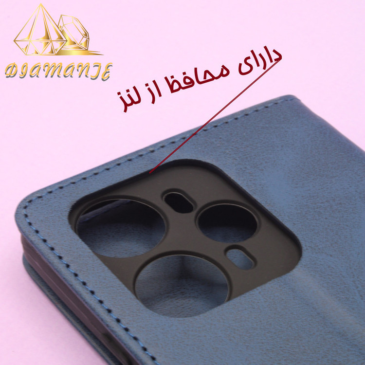 کیف کلاسوری دیامانته مدل Bandaviz Rd مناسب برای گوشی موبایل شیائومی Redmi Note 14 Pro 4G به همراه بند آویز