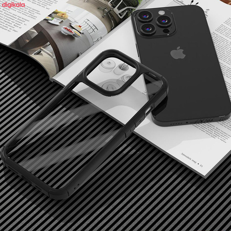 کاور آیرون من مدل SPG مناسب برای گوشی موبایل اپل iPhone 15 PROMAX به همراه قلم لمسی