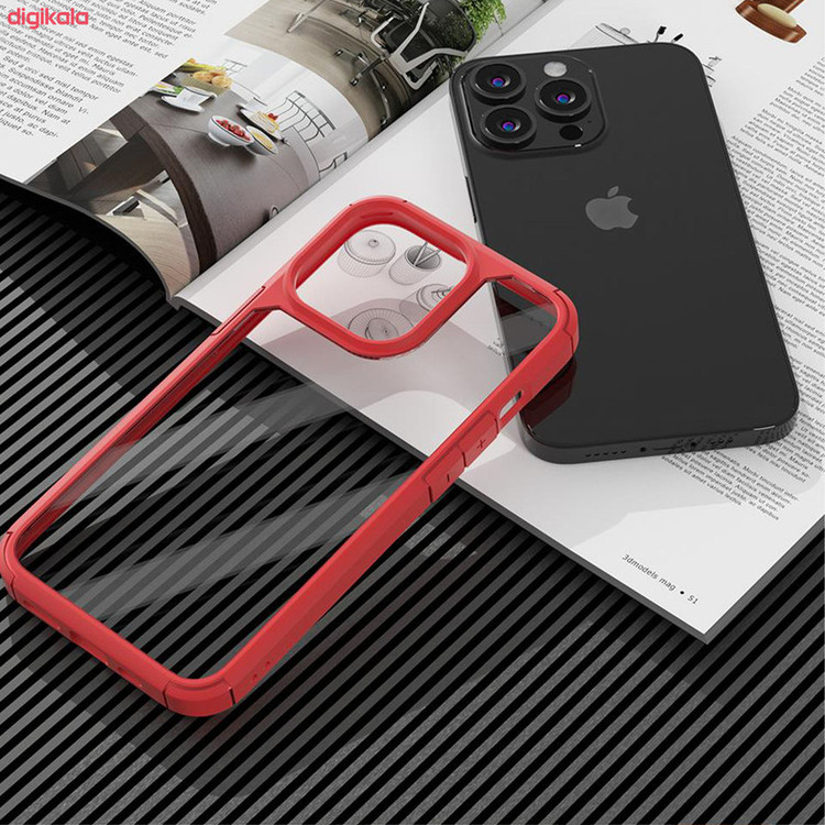 کاور آیرون من مدل SPG مناسب برای گوشی موبایل اپل iPhone 15 PROMAX به همراه قلم لمسی