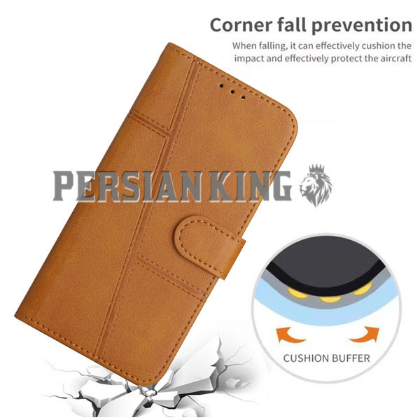 کیف کلاسوری پرشین کینگ مدل MGC21 مناسب برای گوشی موبایل آنر X7B به همراه بندآویز