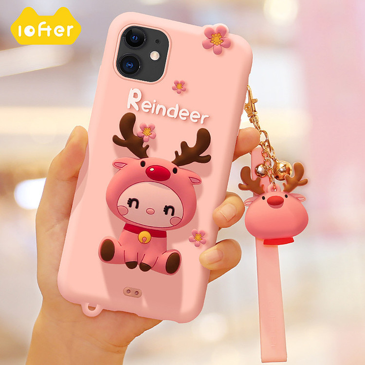 کاور لوفتر مدل Reindeer مناسب برای گوشی موبایل اپل Iphone 11 Pro Max به همراه بند