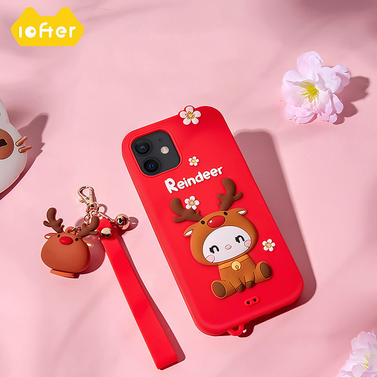 کاور لوفتر مدل Reindeer مناسب برای گوشی موبایل اپل Iphone 11 Pro Max به همراه بند