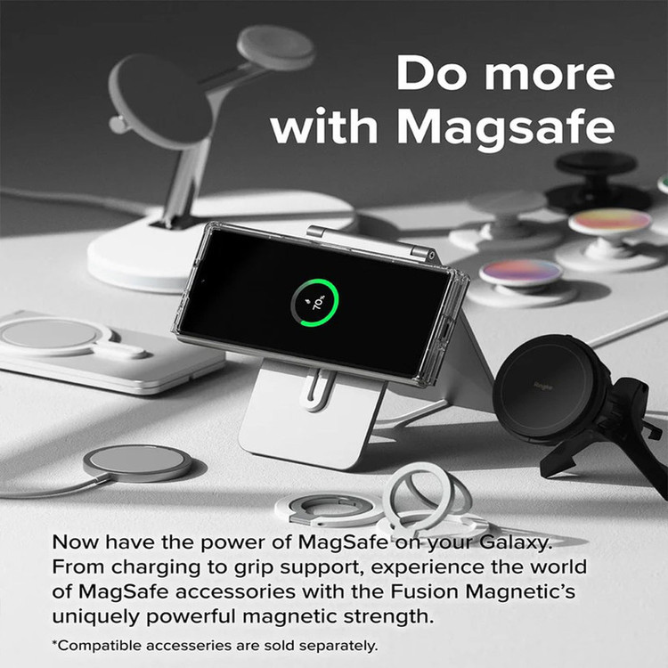 کاور گوف مدل Clear Magnetic مناسب برای گوشی موبایل سامسونگ Galaxy Z Fold 6