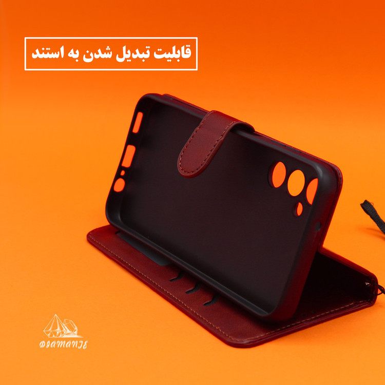 کیف کلاسوری دیامانته مدل gn مناسب برای گوشی موبایل ریلمی C51 به همراه بندآویز
