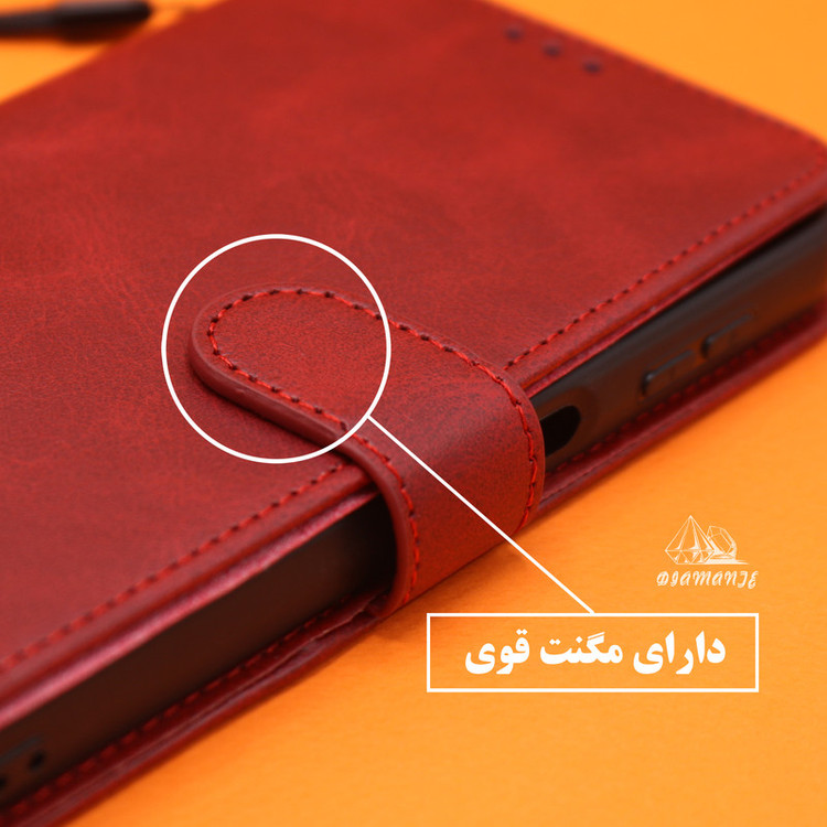 کیف کلاسوری دیامانته مدل gn مناسب برای گوشی موبایل ریلمی C51 به همراه بندآویز