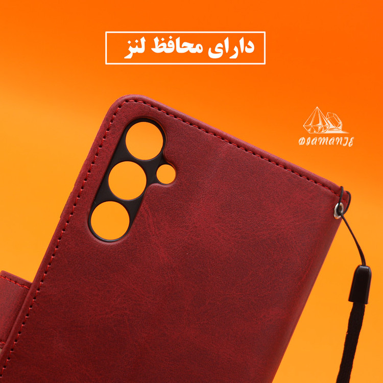کیف کلاسوری دیامانته مدل gn مناسب برای گوشی موبایل ریلمی C51 به همراه بندآویز