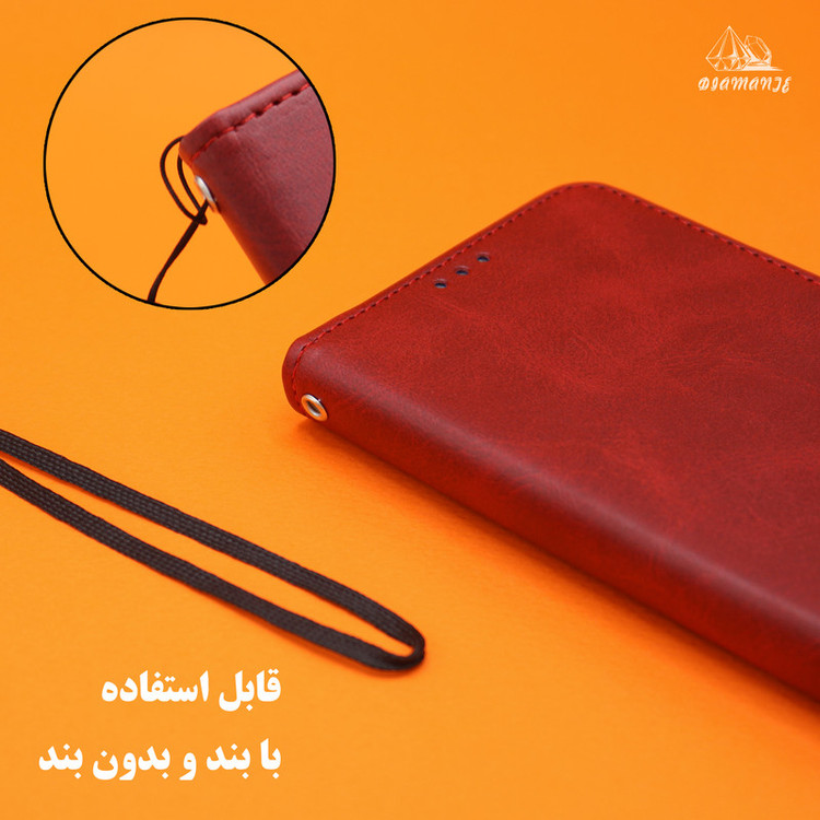 کیف کلاسوری دیامانته مدل gn مناسب برای گوشی موبایل ریلمی C51 به همراه بندآویز