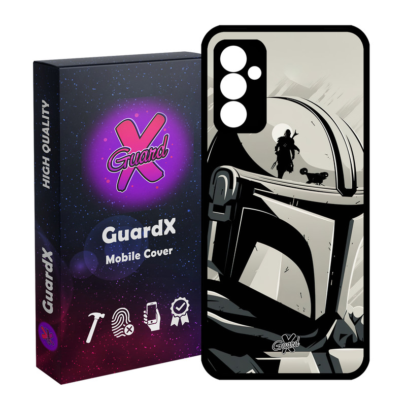 کاور گارد ایکس طرح Mandalorian مدل Glass10502 مناسب برای گوشی موبایل سامسونگ Galaxy A55 / A55 5G