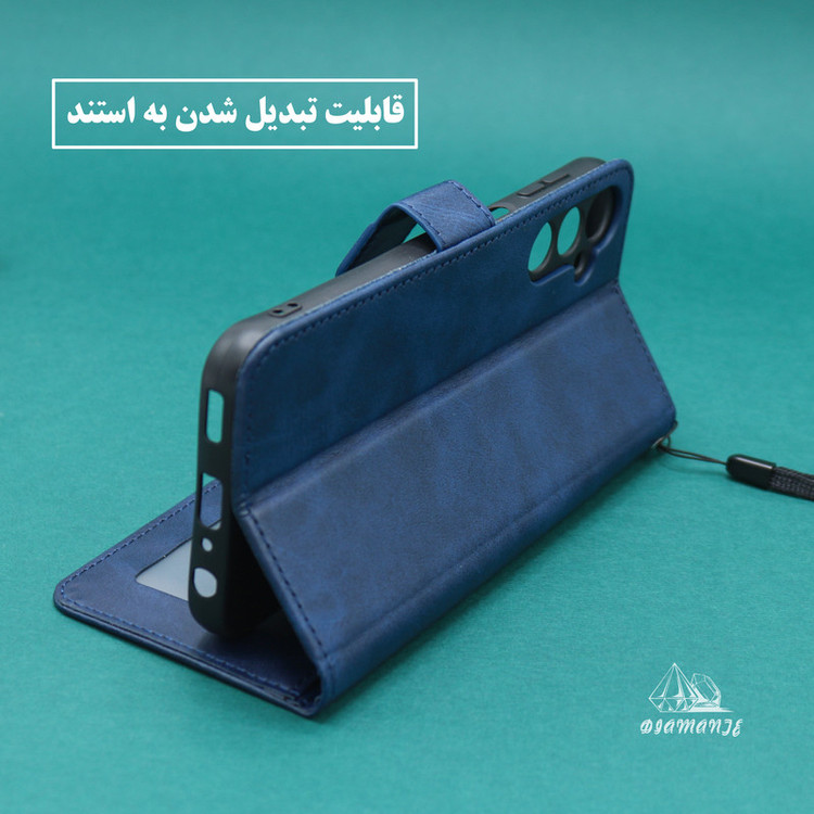 کیف کلاسوری دیامانته مدل Mortand Bk مناسب برای گوشی موبایل سامسونگ Galaxy S20 به همراه بندآویز