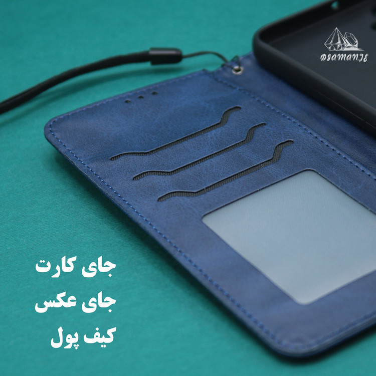 کیف کلاسوری دیامانته مدل Mortand Bk مناسب برای گوشی موبایل سامسونگ Galaxy S20 به همراه بندآویز