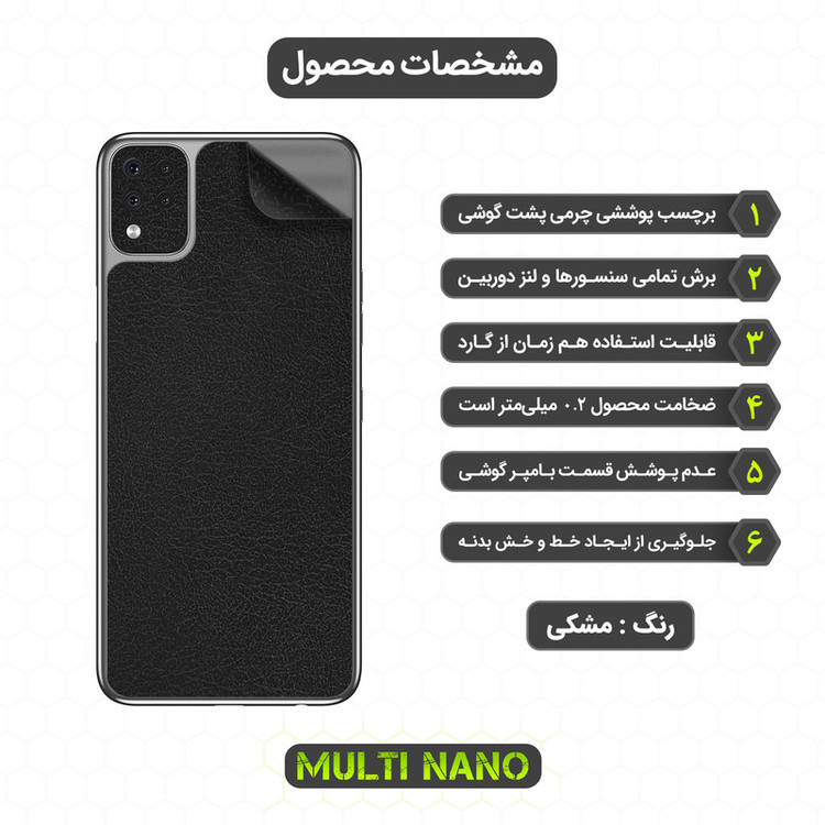 برچسب پوششی مولتی نانو مدل X-F1L مناسب برای گوشی موبایل ال جی K42