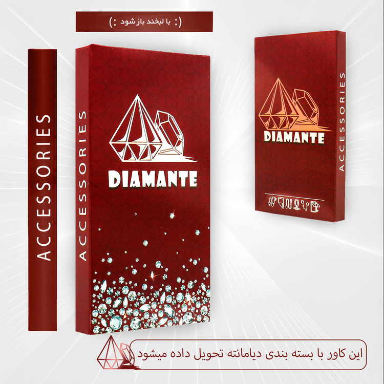 کیف کلاسوری دیامانته مدل Mek Ros مناسب برای گوشی موبایل آنر X7C به همراه بند آویز