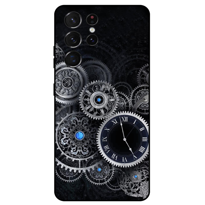 کاور مگافون طرح ساعت مدل 8161 مناسب برای گوشی موبایل سامسونگ Galaxy S21 Ultra 5G
