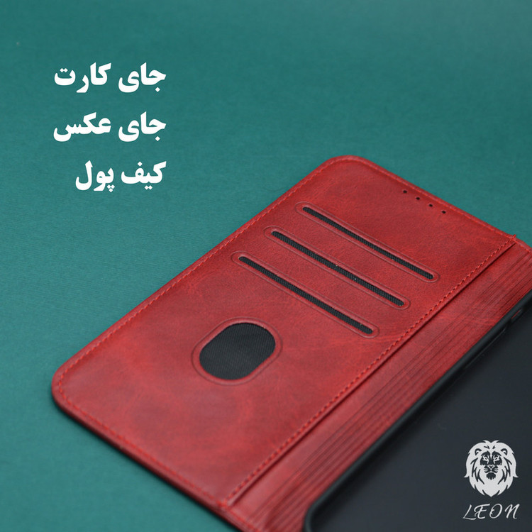کیف کلاسوری لئون مدل Bers Oro مناسب برای گوشی موبایل اپل iPhone X