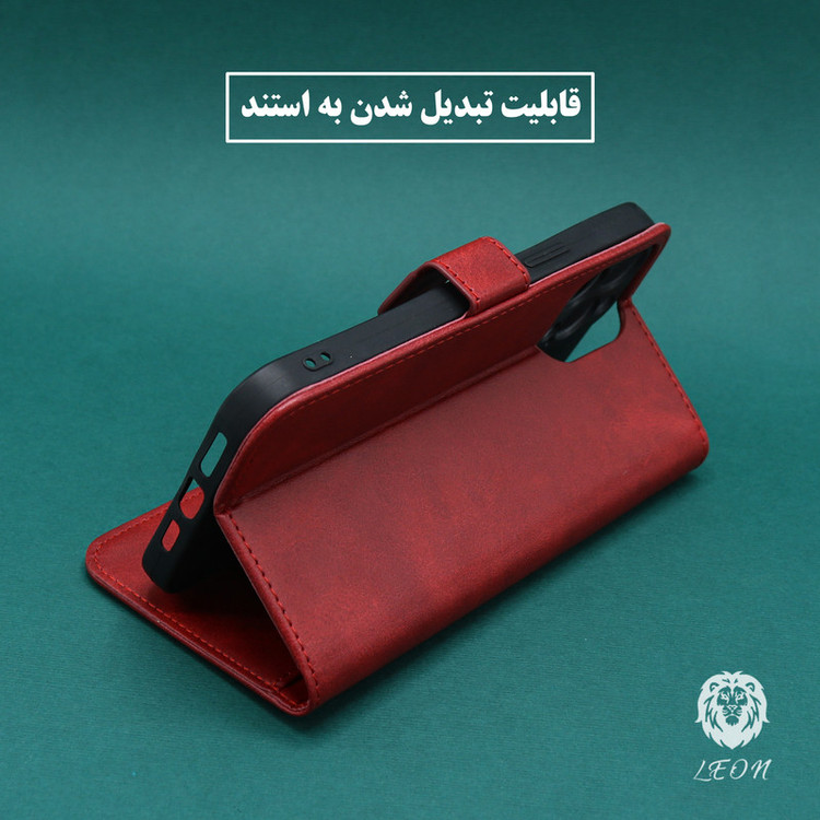 کیف کلاسوری لئون مدل Bers Oro مناسب برای گوشی موبایل اپل iPhone X