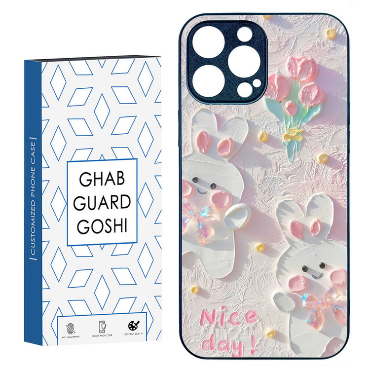 کاور قاب گارد گوشی طرح گل کد TPU-214 مناسب برای گوشی موبایل اپل IPHONE 15 PRO MAX