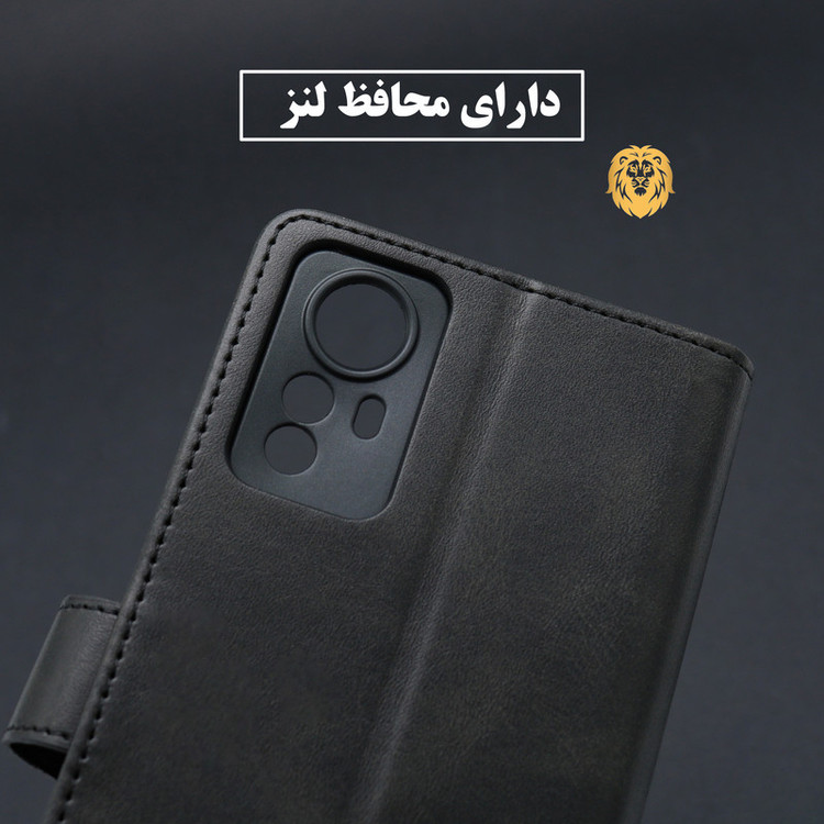 کیف کلاسوری لئون مدل Scusa Oro مناسب برای گوشی موبایل سامسونگ Galaxy A35 به همراه بند آویز