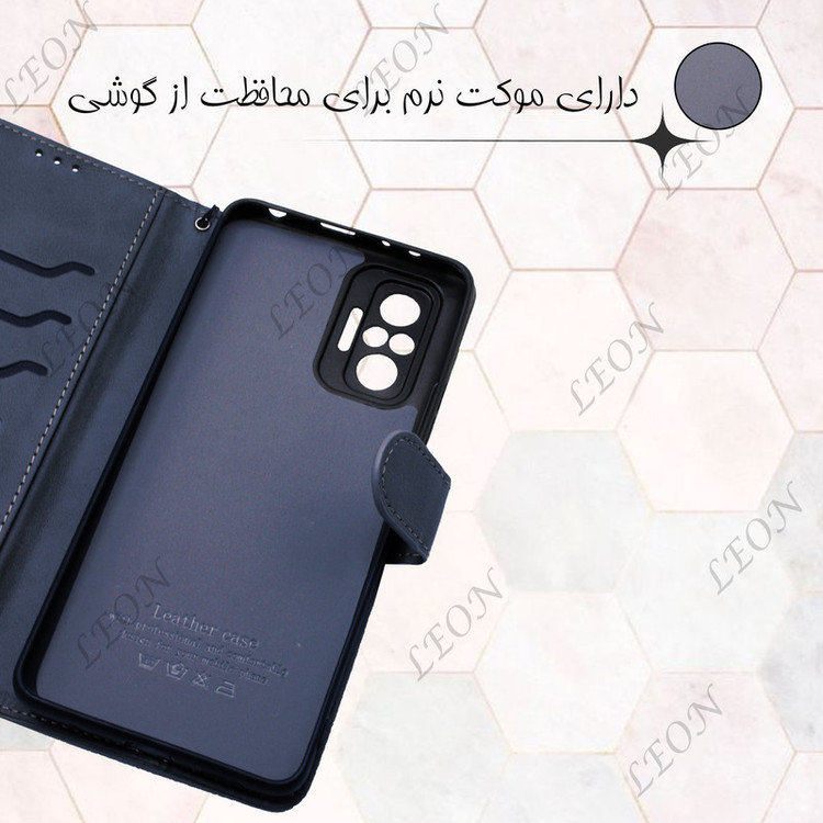 کیف کلاسوری لئون مدل Chanta Yo مناسب برای گوشی موبایل آنر X7C به همراه بندآویز