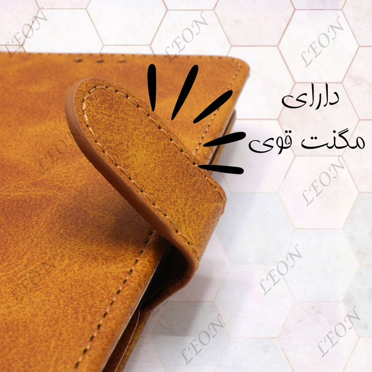 کیف کلاسوری لئون مدل Chanta Yo مناسب برای گوشی موبایل آنر X7C به همراه بندآویز