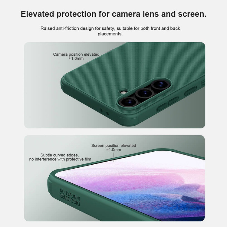 کاور نیلکین مدل Super Frosted Shield Pro مناسب برای گوشی موبایل سامسونگ Galaxy S24 FE