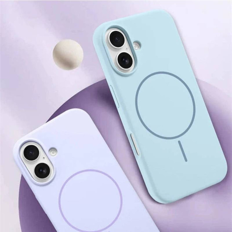 کاور قاب تام مدل سیلیکونی پاک کنی مگ سیف دار مناسب برای گوشی موبایل اپل iPhone 17