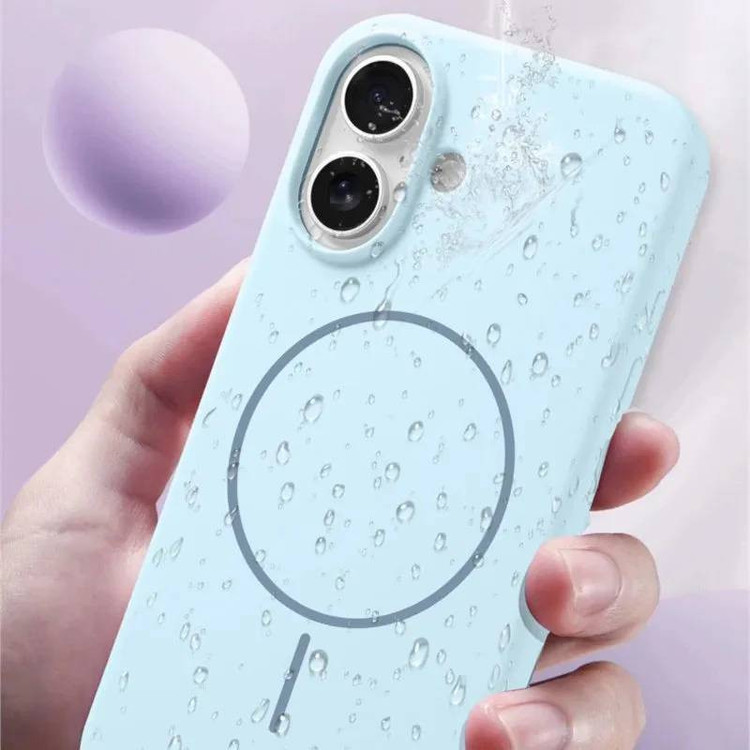 کاور شارک قاب مدل سیلیکونی پاک کنی مگ سیف دار مناسب برای گوشی موبایل اپل iPhone 16 Pro Max