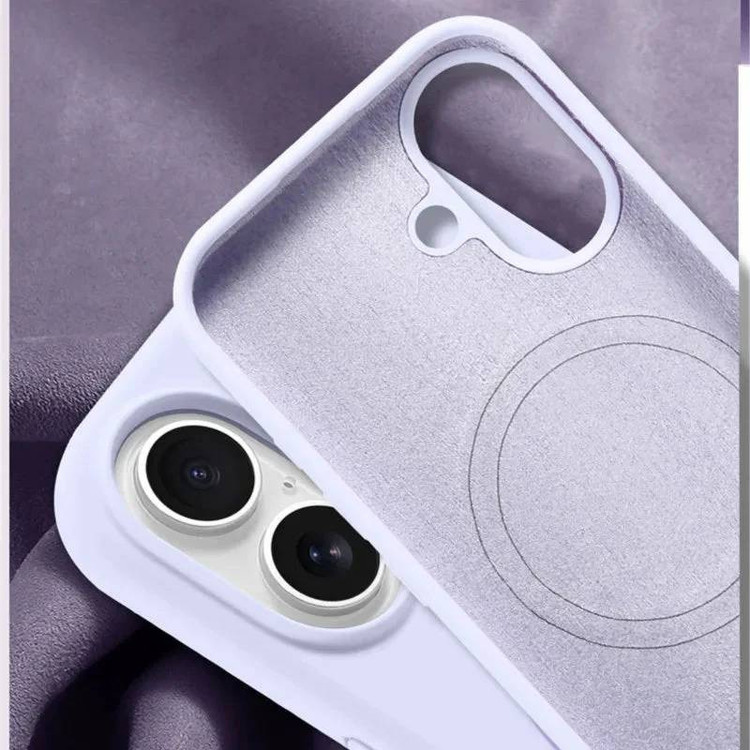 کاور شارک قاب مدل سیلیکونی پاک کنی مگ سیف دار مناسب برای گوشی موبایل اپل iPhone 16 Pro Max