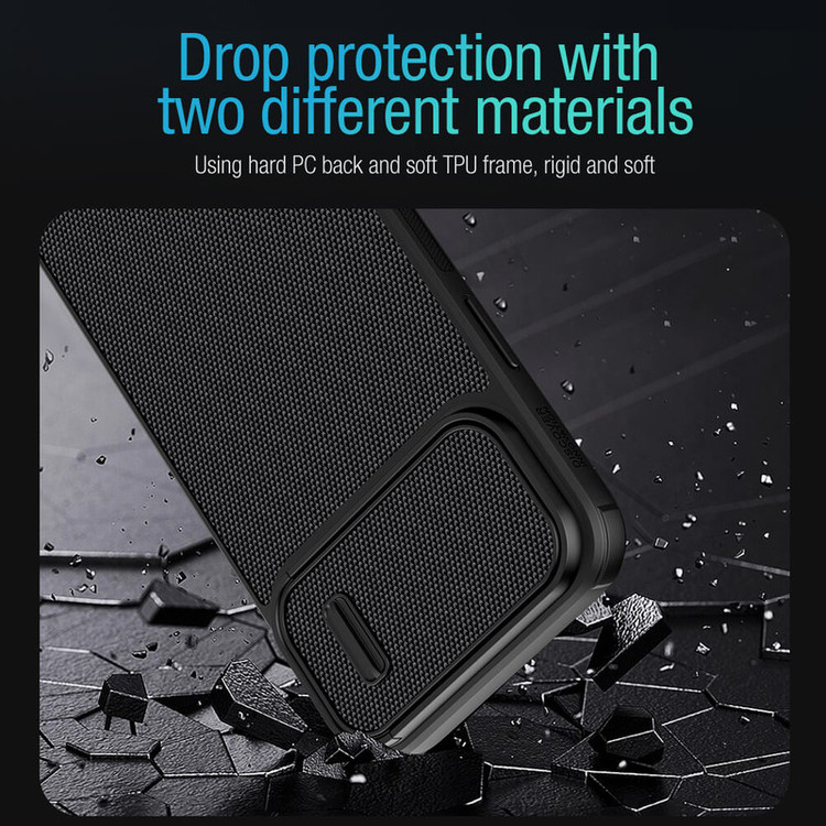 کاور نیلکین مدل Textured Fiber S Case مناسب برای گوشی موبایل اپل iPhone 14 Pro Max