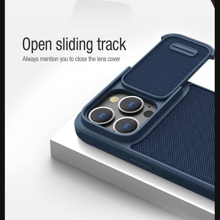 کاور نیلکین مدل Textured Fiber S Case مناسب برای گوشی موبایل اپل iPhone 14 Pro Max