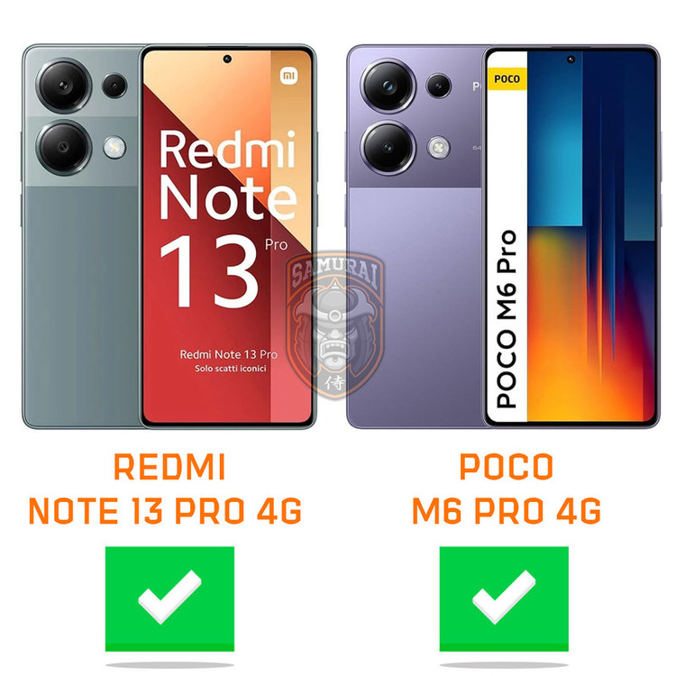 کاور سامورایی مدل Shockproof مناسب برای گوشی موبایل شیائومی Redmi Note 13 Pro 4G / Poco M6 Pro 4G