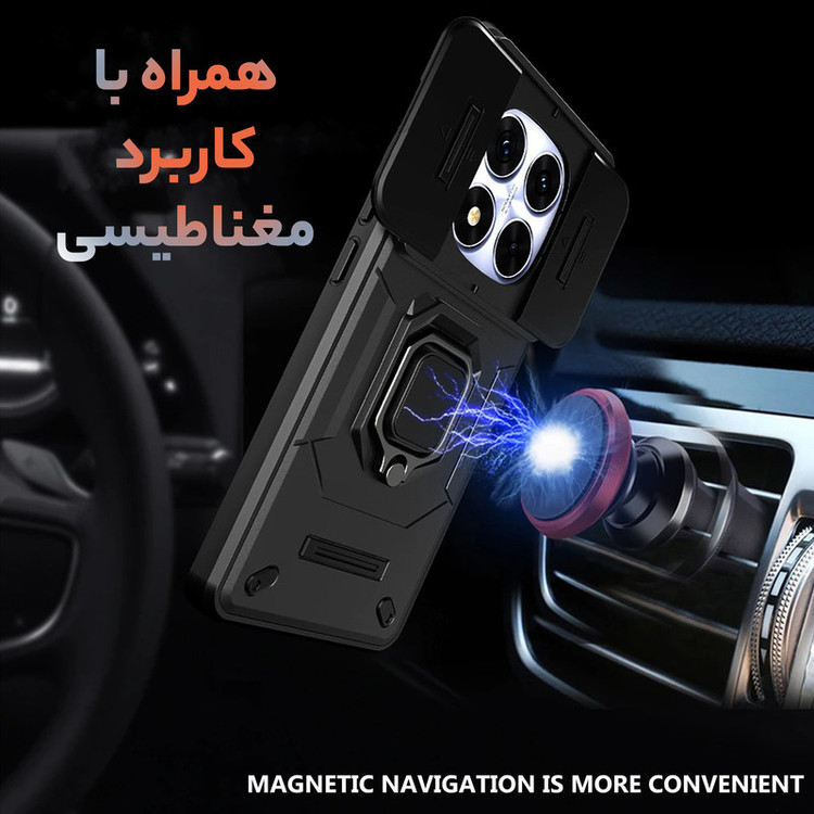 کاور سامورایی مدل Shockproof مناسب برای گوشی موبایل شیائومی Redmi Note 14 Pro 4G