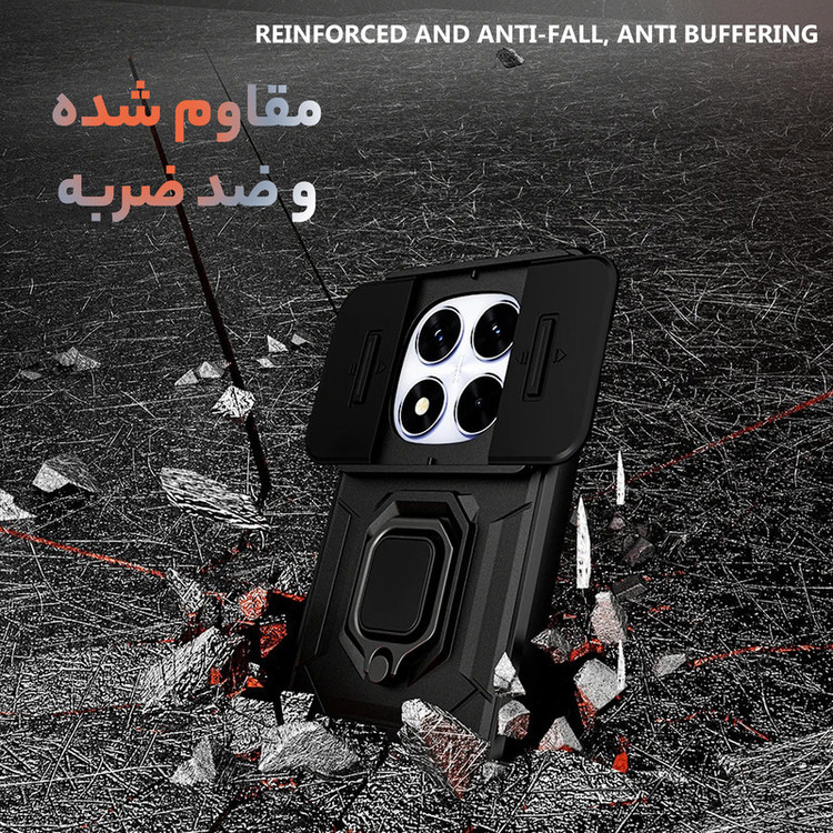 کاور سامورایی مدل Shockproof مناسب برای گوشی موبایل شیائومی Redmi Note 14 Pro 4G