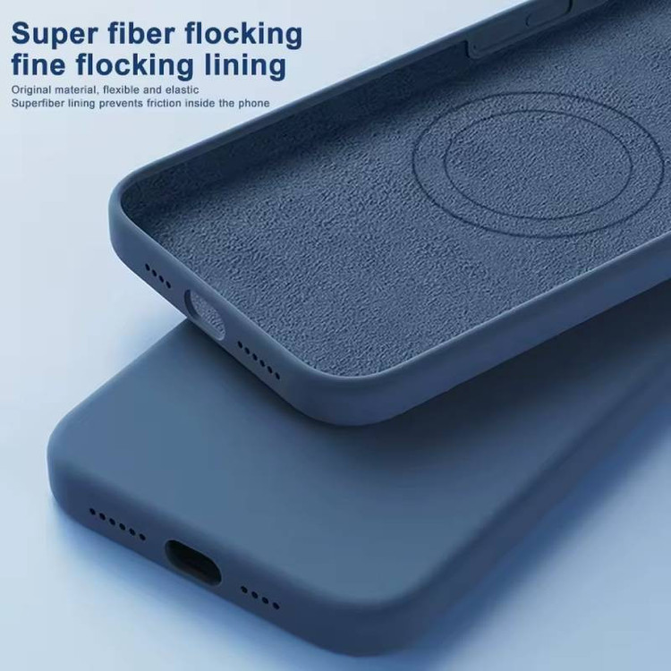 کاور عمو قاب مدل سیلیکونی پاک کنی مگ سیف دار مناسب برای گوشی موبایل اپل iPhone 13 / 14