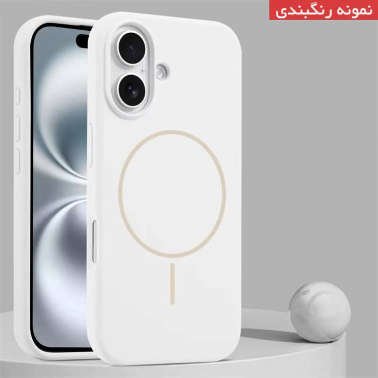 کاور عمو قاب مدل سیلیکونی پاک کنی مگ سیف دار مناسب برای گوشی موبایل اپل iPhone 13 / 14