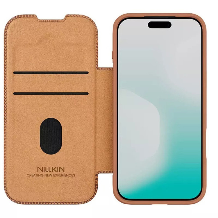 کیف کلاسوری نیلکین مدل Qin Pro Leather مناسب برای گوشی موبایل اپل iPhone 17 Pro Max