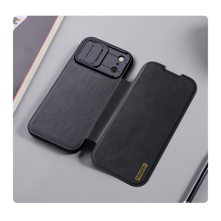 کیف کلاسوری نیلکین مدل Qin Pro Leather مناسب برای گوشی موبایل اپل iPhone 17 Pro Max