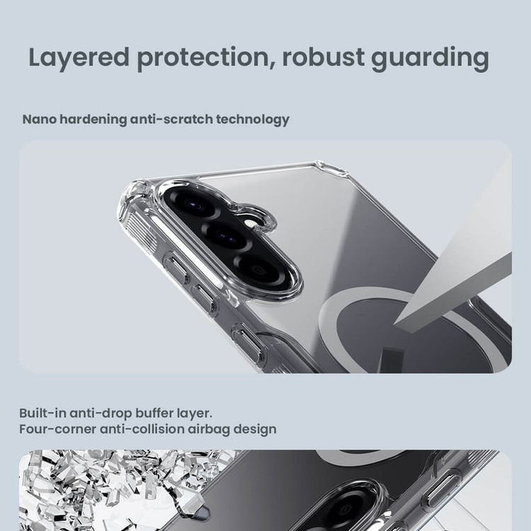 کاور نیلکین مدل Nature TPU Pro Magnetic مناسب برای گوشی موبایل سامسونگ Galaxy A56/ A36
