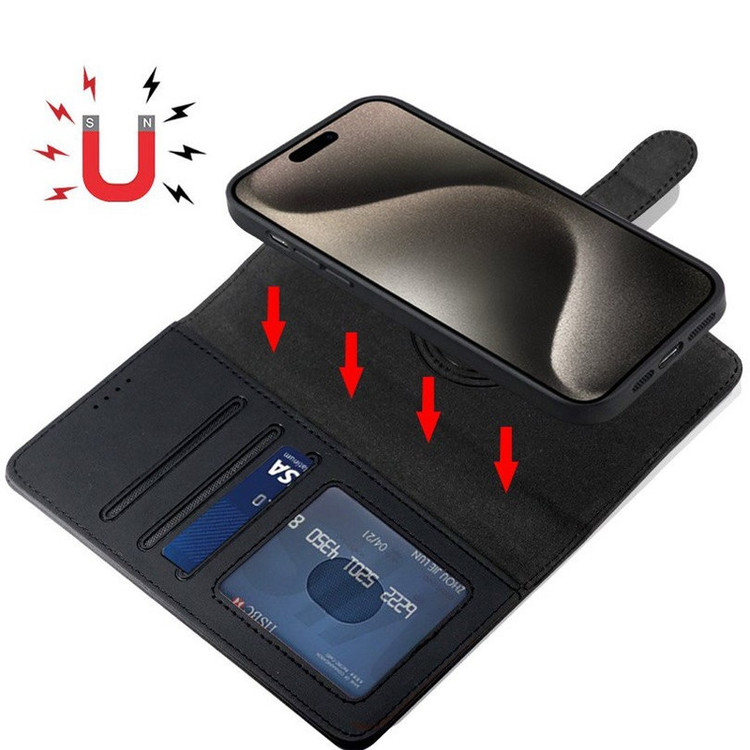 کیف کلاسوری اچ دی دی طرح چرمی مگ سیف مدل LUXURY مناسب برای گوشی موبایل اپل IPHONE 17 pro