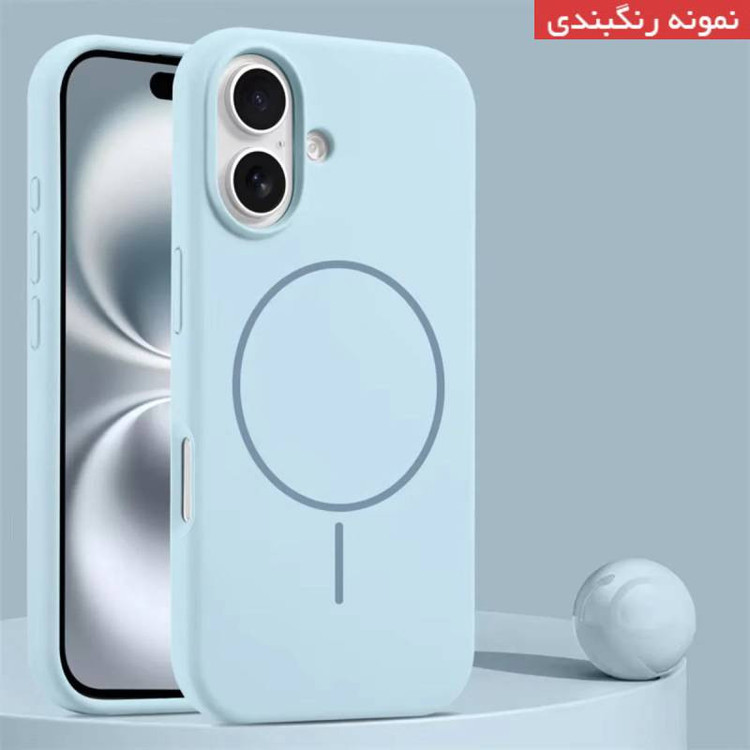کاور کپتن قاب مدل سیلیکونی پاک کنی مگ سیف دار مناسب برای گوشی موبایل اپل iPhone 16 Pro Max