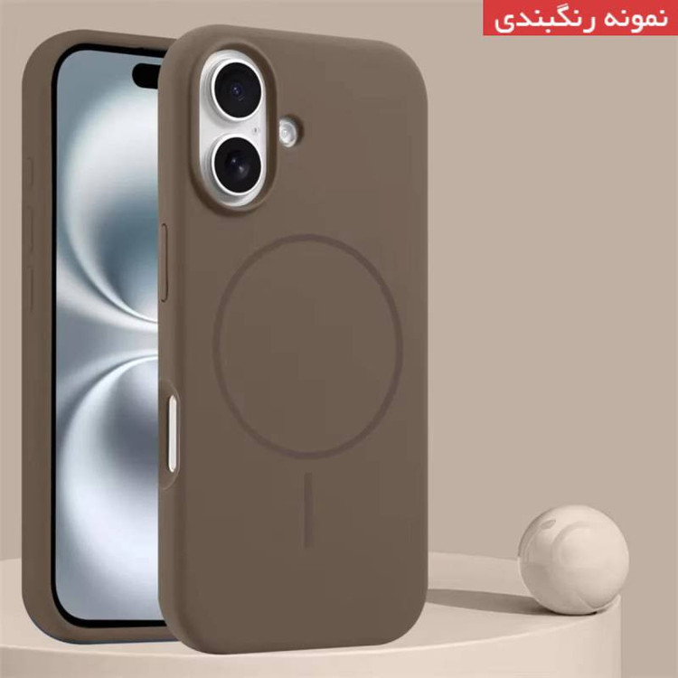 کاور کپتن قاب مدل سیلیکونی پاک کنی مگ سیف دار مناسب برای گوشی موبایل اپل iPhone 16 Pro Max