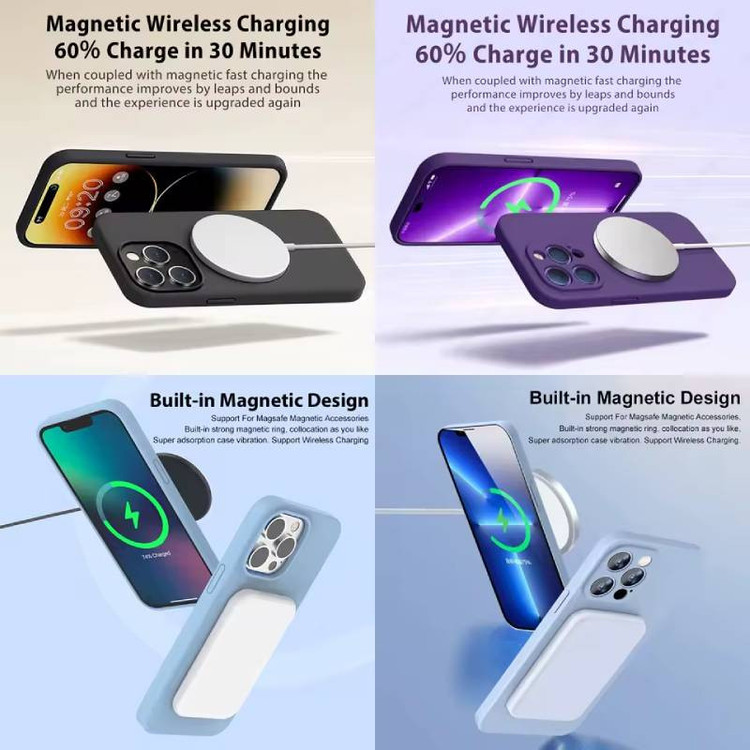 کاور کپتن قاب مدل سیلیکونی پاک کنی مگ سیف دار مناسب برای گوشی موبایل اپل iPhone 16 Pro Max