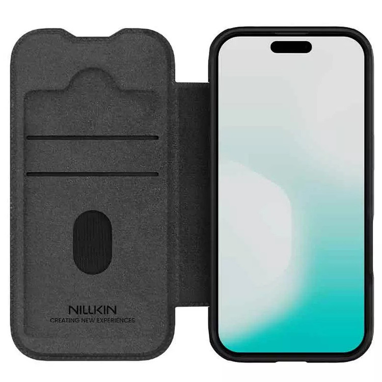کیف کلاسوری نیلکین مدل Qin Pro Leather مناسب برای گوشی موبایل اپل iPhone 17